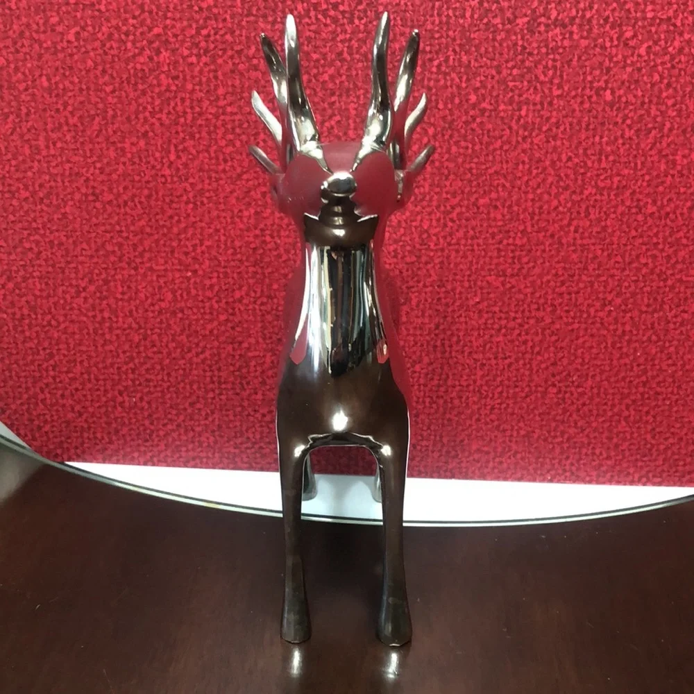 POTTERY BARN DEER CANDLESTICK HOLDER 8”